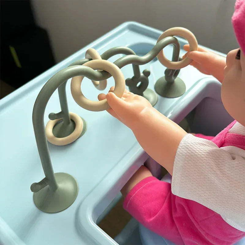 Silicone Baby Educational Puzzle Toy – Bead Wrap Learning Game - Urbizia