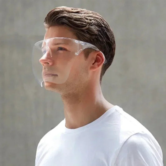 Transparent Anti-fog Anti-splash Protective Mask Full Face Covered Safety Sunglasses Protective Faceshield Glasses Sunglasses