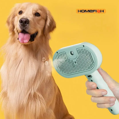Steam Spray Dog Grooming Brush Unique Steam Brush For Dogs Luxury Grooming Brush Dog Steam Brush - Urbizia