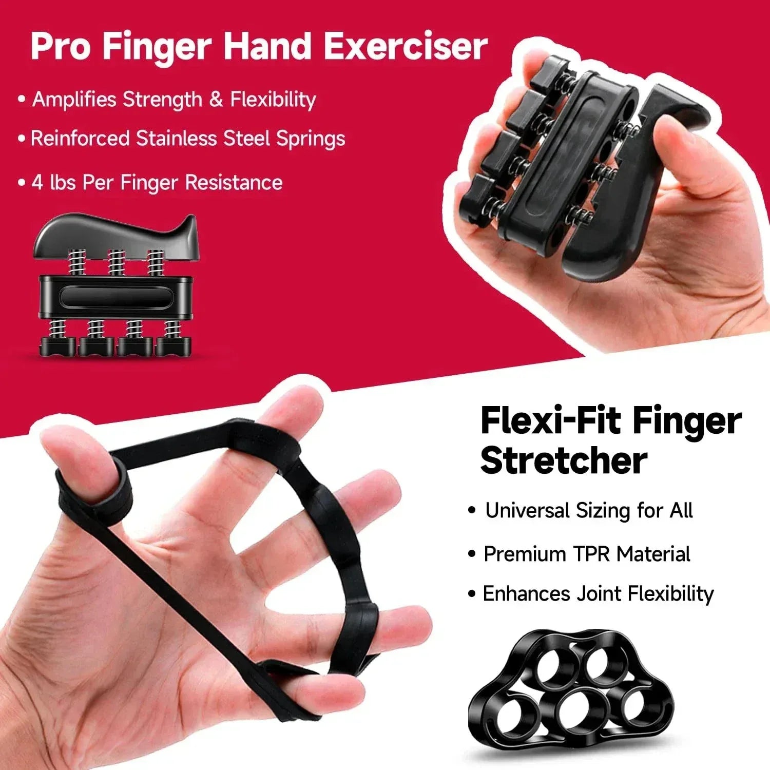 5-60Kg Adjustable Heavy Hand Gripper Fitness Hand Exerciser Grip Wrist Training Finger Gripper Hand Strengthener For Patient - Urbizia
