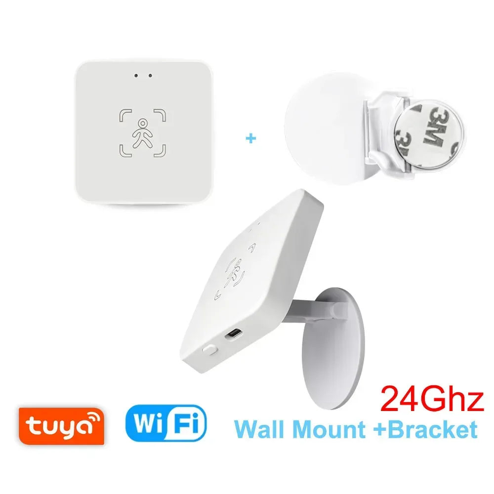 Tuya Zigbee/WiFi Smart Human Presence Sensor 24Ghz MmWave Radar Detection Luminance/Distance Detection Support Home Assistant - Urbizia