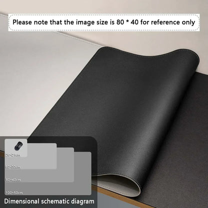 Mouse Pad Large Size Office Desk Protector Mat PU Leather Waterproof Desktop Keyboard Desk Pad Gaming Mousepad PC Accessories - Urbizia