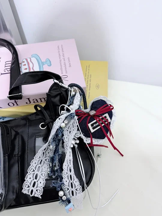 Y2k Harajuku Shoulder Bag Women Korean Transparent Ita Bag School Crossbody Bag Female Japanese Designer Preppy Handbag Purse