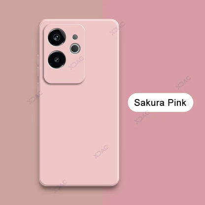 Luxury Dual Layer Cellphone Case for Realme GT6 GT 6 China 5G Full Camera Protection Soft Square Liquid Silicone Cover RealmeGT6