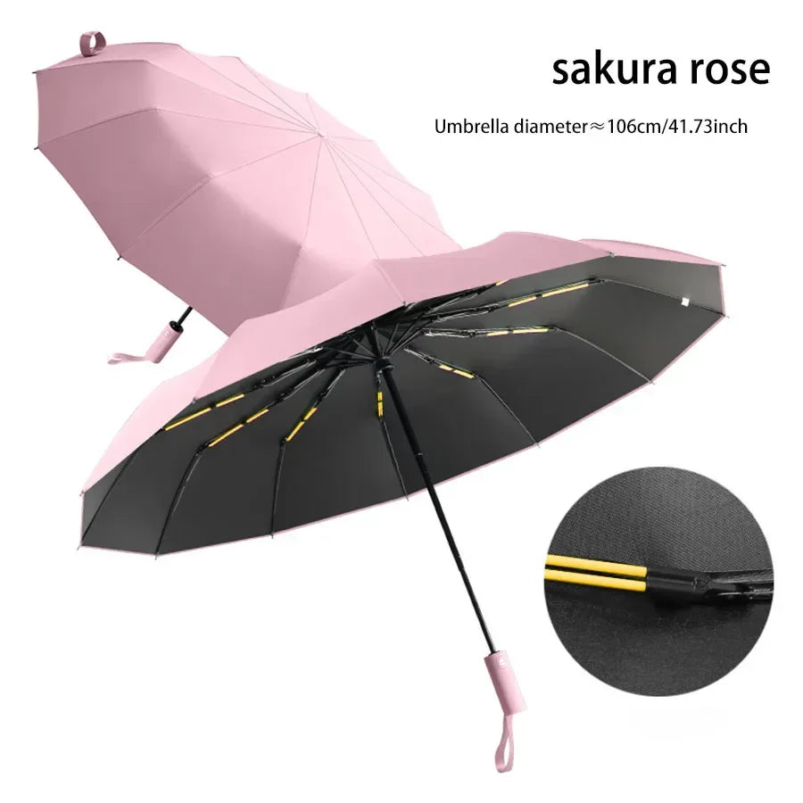 24-Bone Reinforced Windproof Umbrella – Men & Women - Urbizia