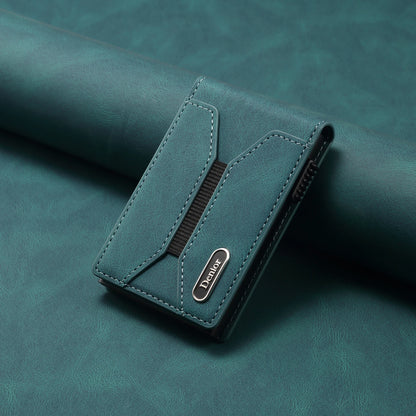 Denior Magsafe Magnetic Card Bag, Press Type Automatic Pop-Up Multifunctional Card Box, Can Hold 6-10 Credit Cards Leather Walle
