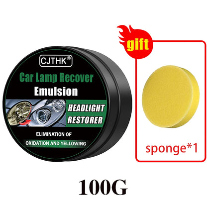 Car Headlight Restoration Polishing Kits Headlamp Scratch Remover Repair Cleaning Paste Remove Oxidation Headlight Polish Liquid