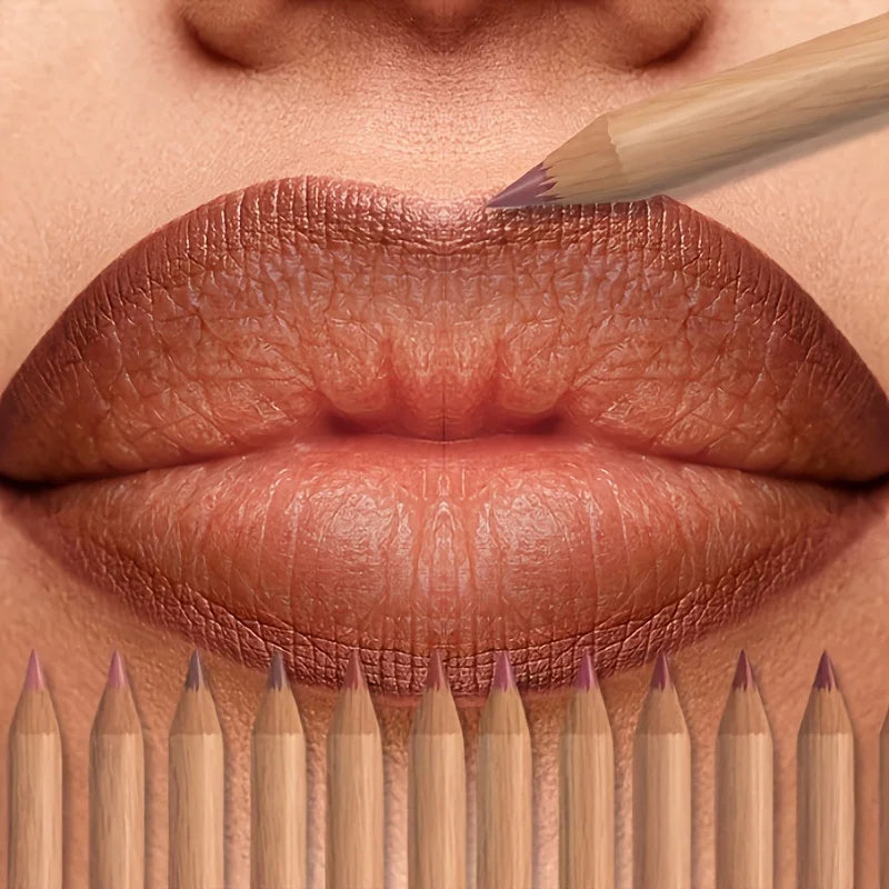 6-Piece Velvet Matte Lip Liner Set – Long-Lasting Shades