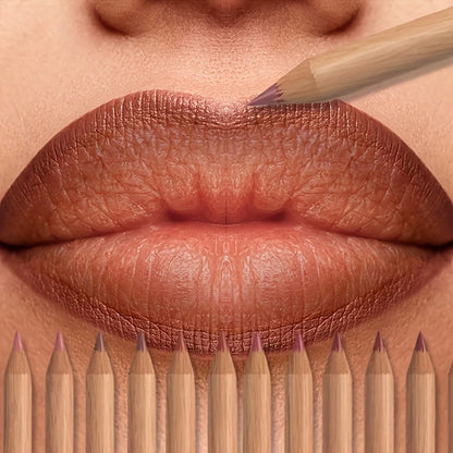 6-Piece Velvet Matte Lip Liner Set – Long-Lasting Shades