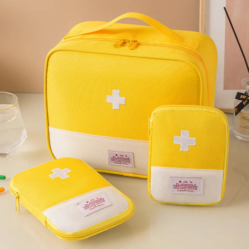 3PC/Set Travel Portable Medicine Package Multifunctional First Aid Bag Storage Bag Outdoor Camping Travel and Home Storage Bag