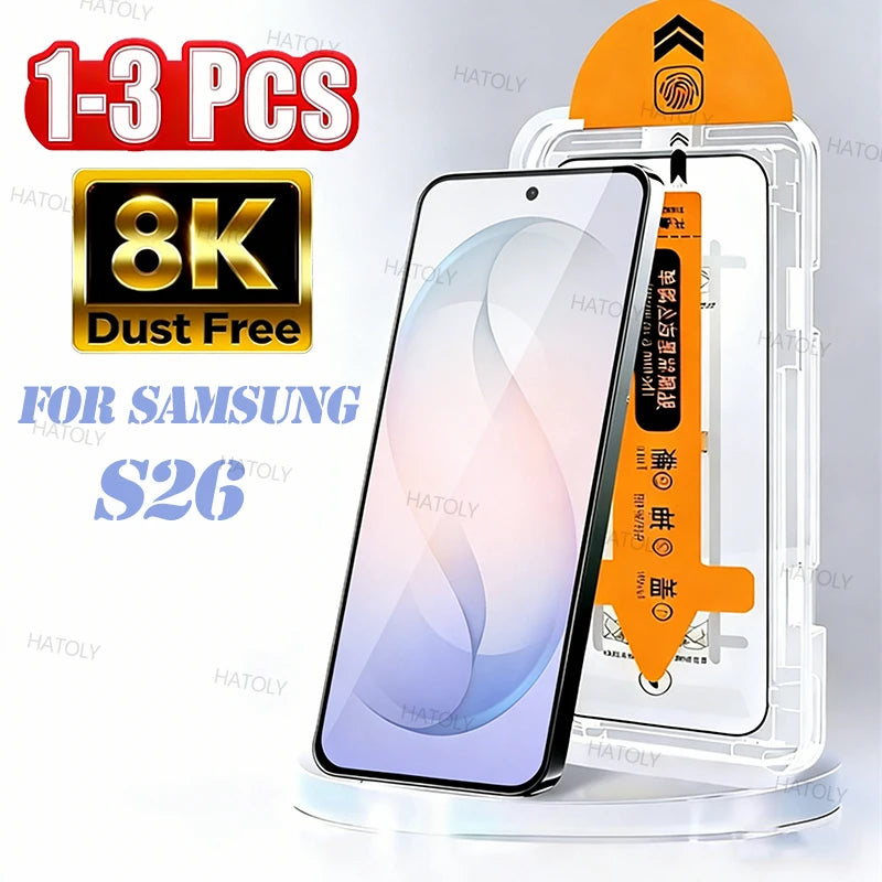 Dust Free Tempered Glass For Samsung Galaxy S26 Easy Install Screen Protector Samsung Galaxy S26 Anti-Scratch Glass Galaxy S26