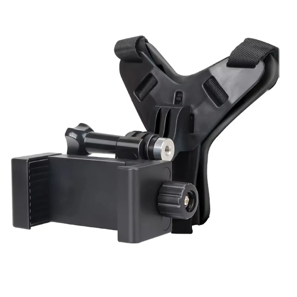 Motorcycle Helmet Chin Strap Mount Phone Clip Holder For GoPro insta360 Osmo SJCAM AKASO For iPhone Huawei Samsung Smartphones