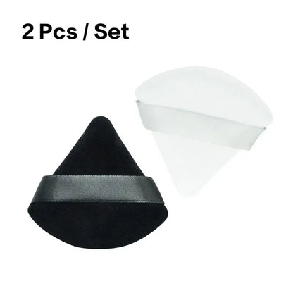 Triangle Velvet Powder Puff – Soft Makeup Sponge