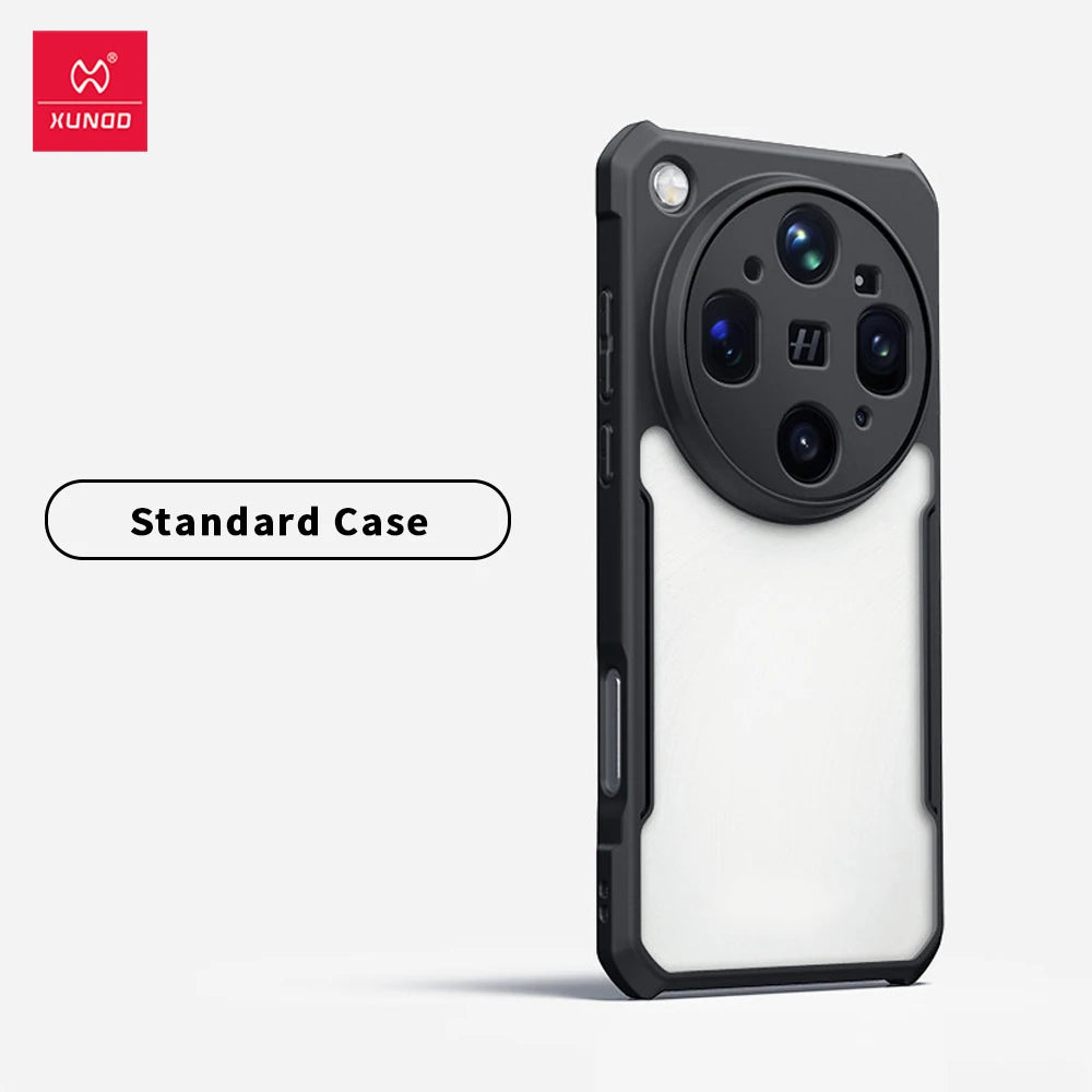 Xundd For OPPO Find X9 Ultra Case Airbag Shockproof Shell Lens Full Protection Back Matte Transparent Cover Anti-scratches