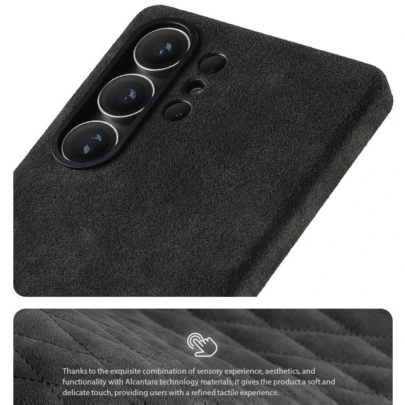 Genuine Italy Alcantara Leather Magnetic Case for Samsung S26 Ultra S26+ Plus with Magsafe Super Car Luxury Phone Back Cover