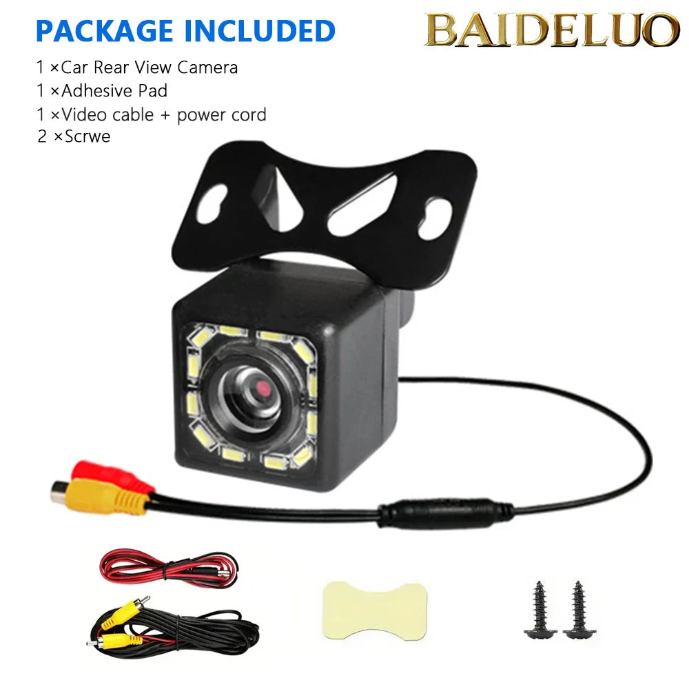 IR Car Rear View Camera Wide Angle Reverse Parking Waterproof CCD LED Auto Backup Monitor Universal for BMW New HD Night Vision