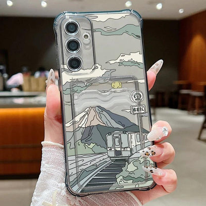 Card Bag Wallet TPU Case for Samsung Galaxy Series