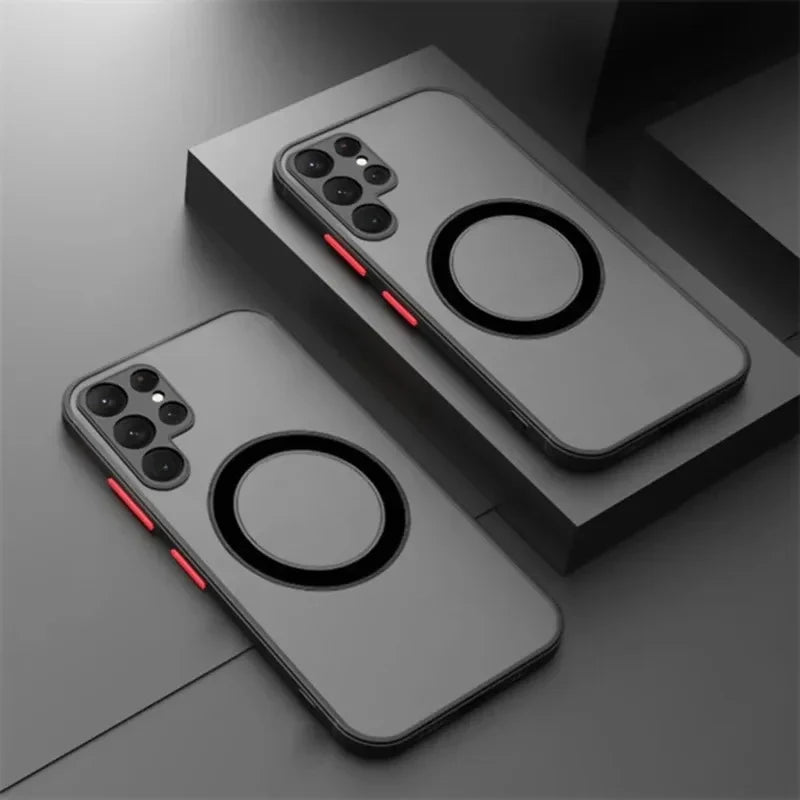 For Magsafe Magnetic Phone Case For Samsung Galaxy S26 S25 S24 S23 S22 S21 Ultra Plus FE Edge A56 A36 A17 A37 A57 5G Ultra Funda