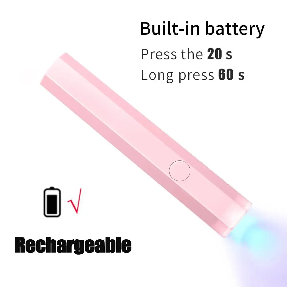Handheld UV LED Nail Lamp – Rechargeable Mini Spot Curing Light