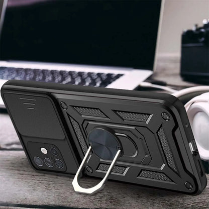 Case For Samsung Galaxy A71 A51 A73 A72 A53 A52 A33 A32 A34 A35 A23 A24 A25 Slide Camera Protector 360 Ring Armor PC Hard Cover