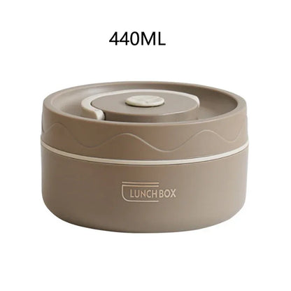 304 Stainless Steel Insulated Double-Layer Lunch Box with Bag
