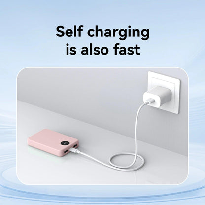 Portable Charger 10000mAh Power Bank, Dual USB Output & USB-C Input Output, Digital Screen Display External Battery for Cell Pho