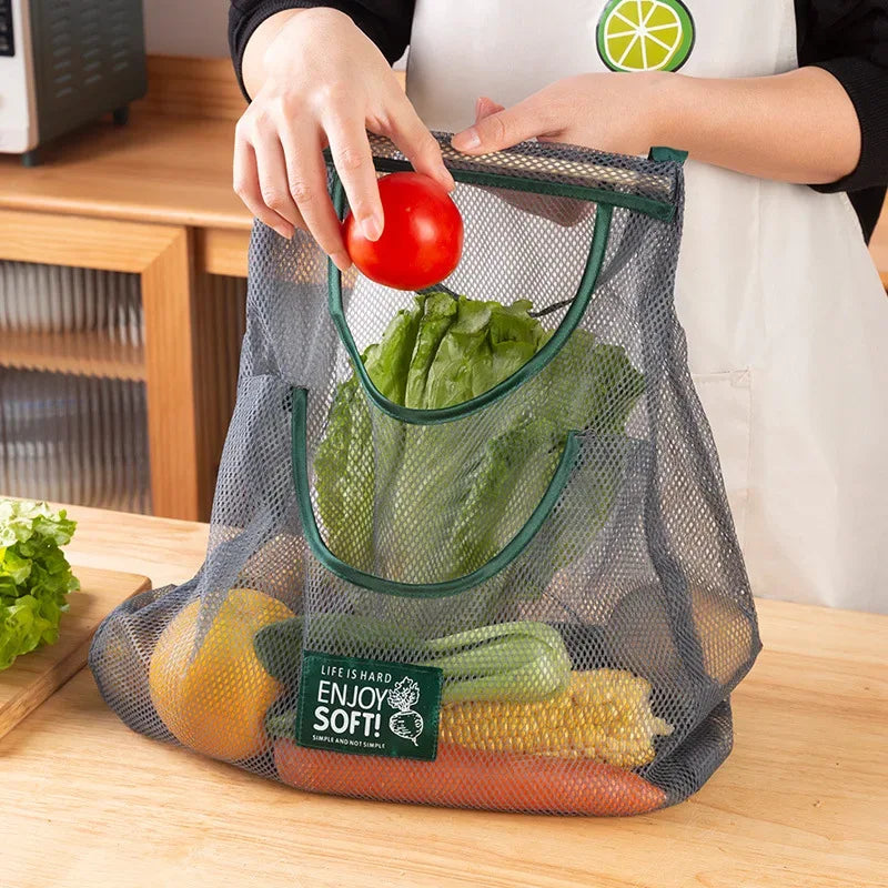 Hanging Mesh Storage Bag for Fruits & Vegetables