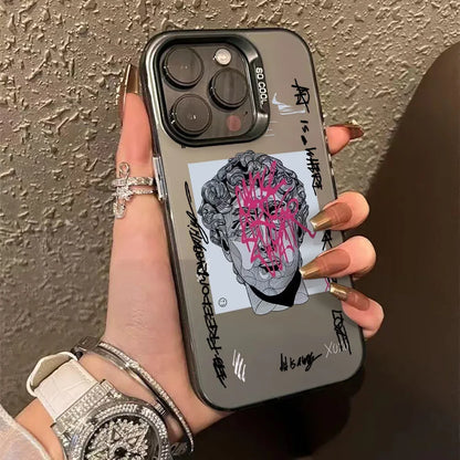 Luxury INS Star Hard Matte Case for iPhone