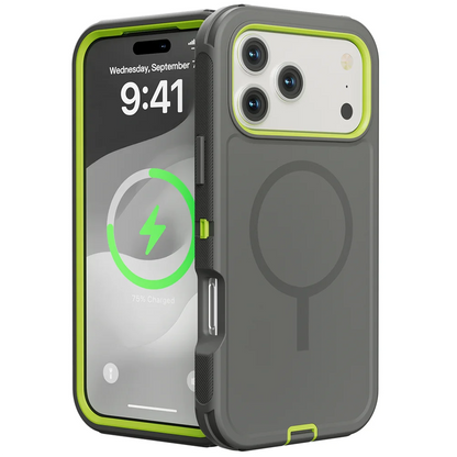 Rugged Armor OTT Defender Box Magnetic Phone Case For IPhone17 Pro Max Air 16 15 14 13 12 For Magsafe Shockproof Protect Cover