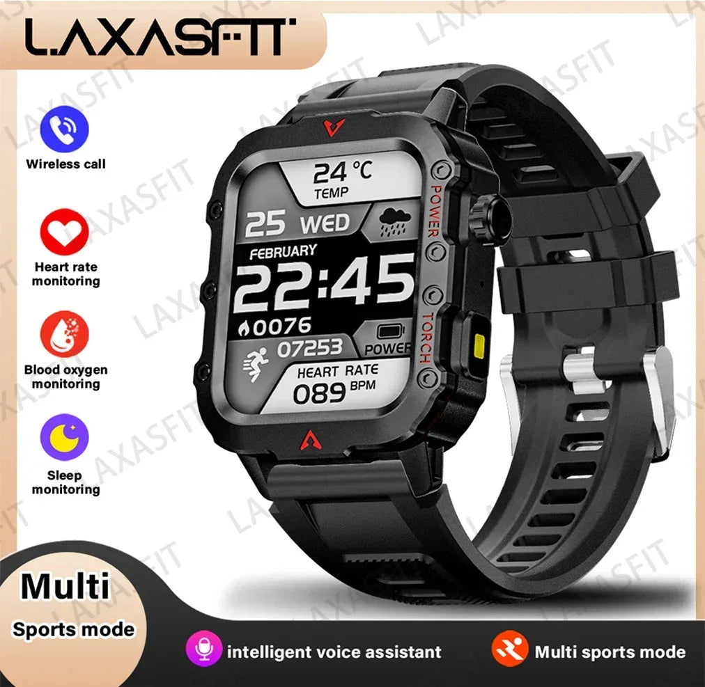 LAXASFIT Men's Smart Watch – Sports & Health Tracker - Urbizia