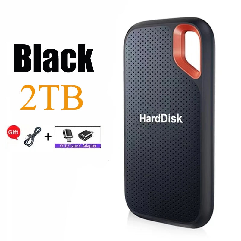 256TB External SSD Portable Solid State Drive 1TB Hard Drive Small Body Big Performance Basic Daily Storage