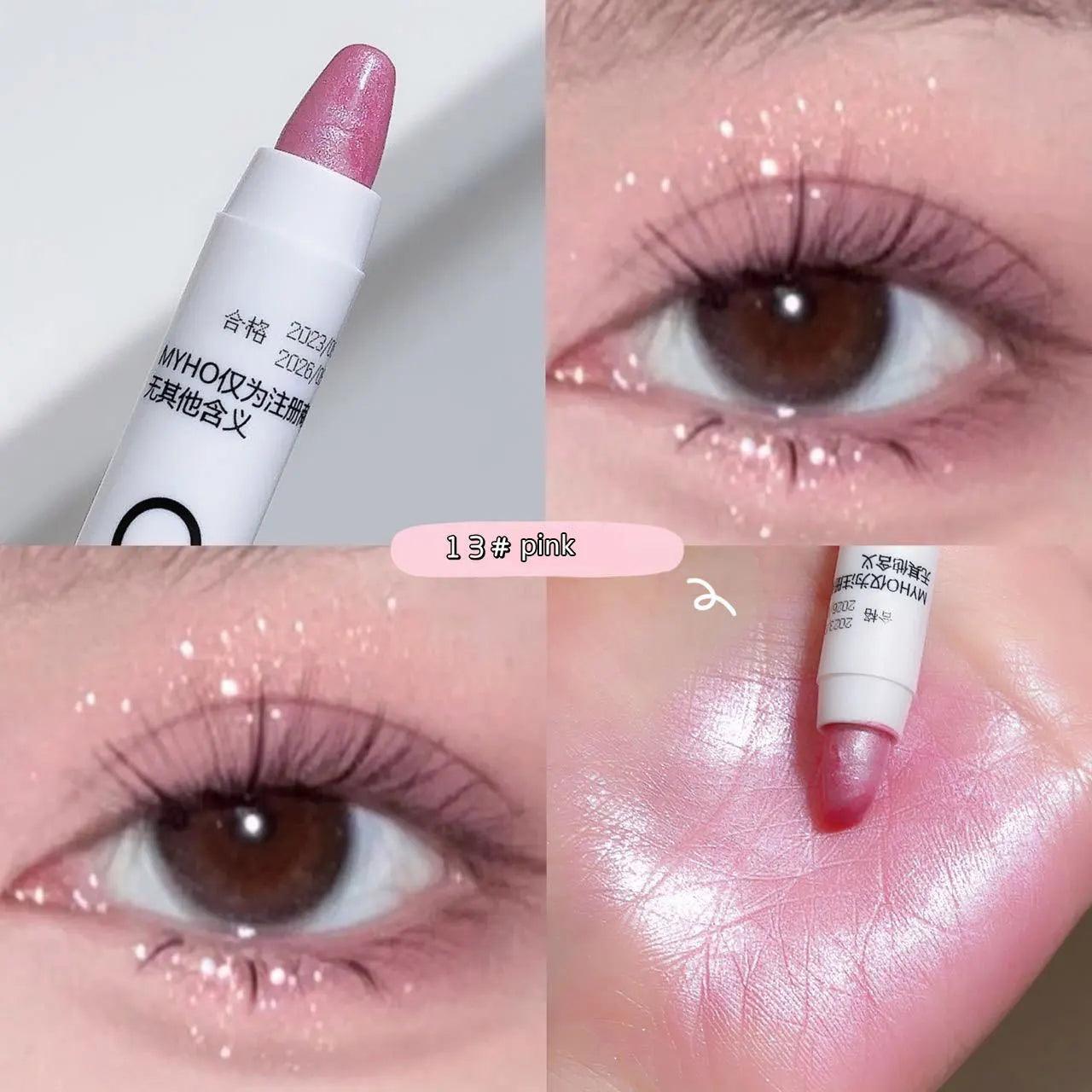Lying Silkworm Pen Monochrome Brightening Highlight with Flash Eye Shadow Pen