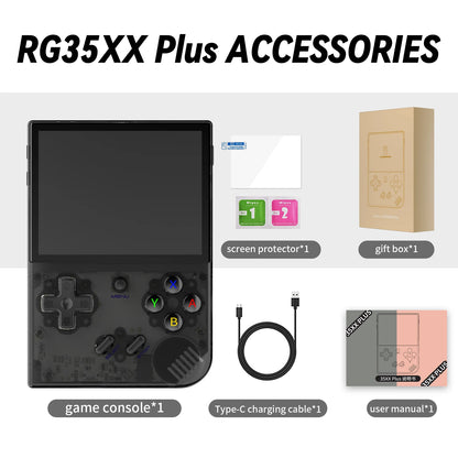 ANBERNIC RG35XX Handheld Game Console Linux System 3.5'' IPS Screen Streaming HD-Output Retro Portable Video Player Gift For Kid