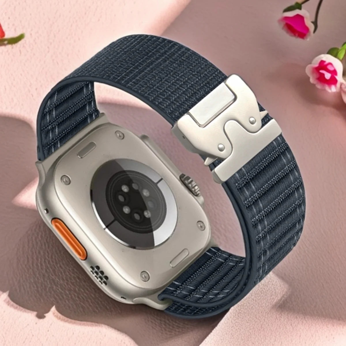 Nylon Loop for Apple Watch Band Series10 49mm46mm45mm44mm42mm 38mm40mm41mm Parachute Style Buckle for Iwatch Ultra2 S10 9 8 7 6