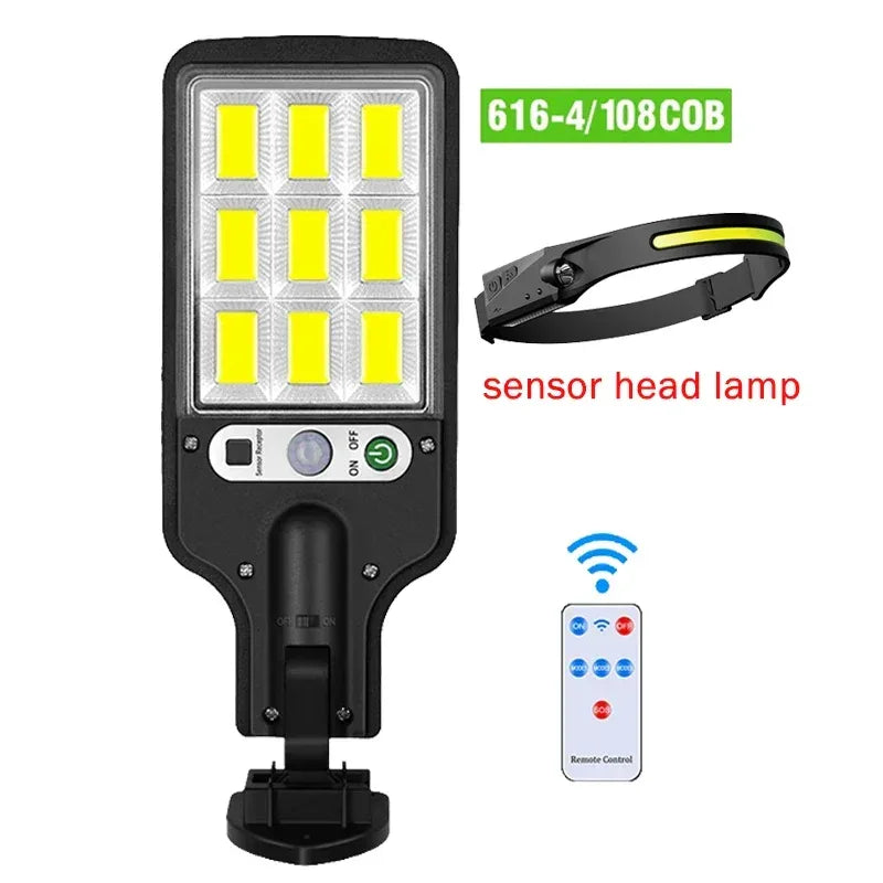 Newest Solar LED Light 300000LM Outdoor Solar Lamp Of Motion Sensor 4 Mode Waterproof IP65 Solar Garden Light Street Yard Lanter - Urbizia