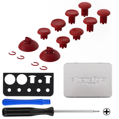 eXtremeRate ThumbsGear V3 Interchangeable Ergonomic Thumbsticks for ps5/EDGE Controller, Replacement Analog Thumb Sticks for ps4