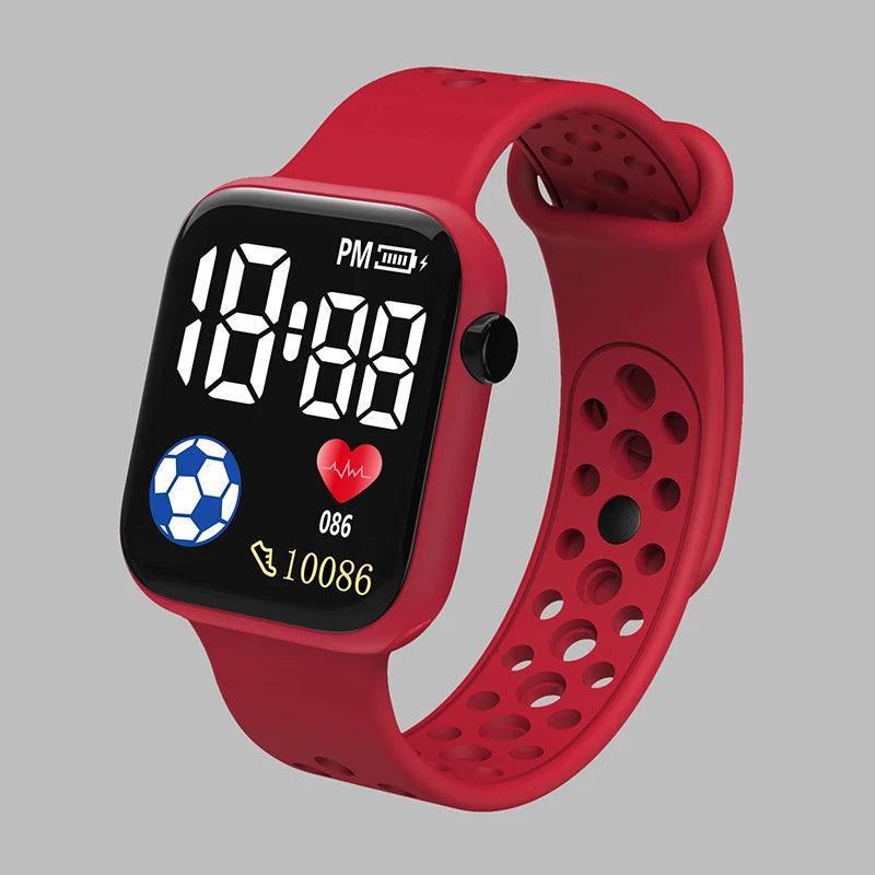 2026 LED Digital Watch For Kids Boys Sports Waterproof Watches Girls Silicone Digital Watch Casual Childrens Electronic Reloj