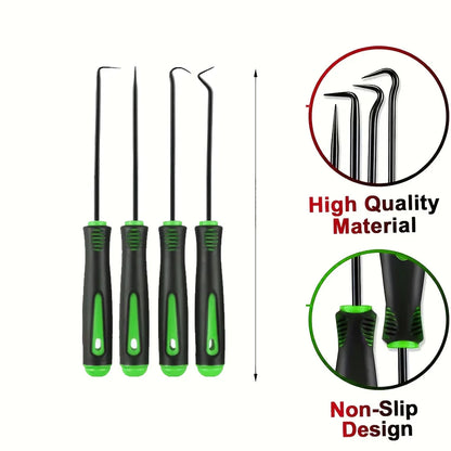 10/4Pcs Precision Pick and Hook Set, Car Auto Oil Seal/O-Ring Seal Gasket Pick Mini Precision Hooks Professional Puller Remover