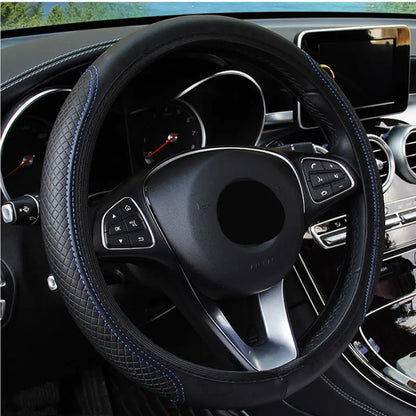 37/38cm Automobile universal steering wheel cover non-slip car steering wheel cover non-slip embossed leather Car-styling