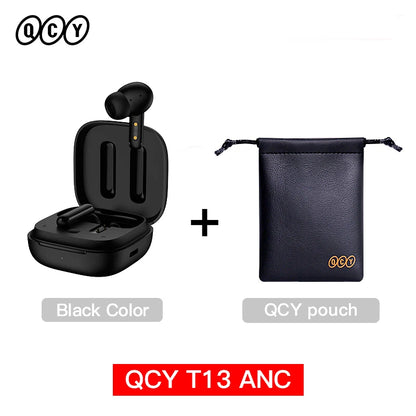 QCY T13 ANC Wireless Earphones Bluetooth 5.3 TWS ANC Noise Cancellation Headphone 4 Mics ENC Headset In-Ear Handfree Earbuds