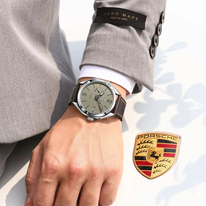 POEDAGAR Original Fashion Male Wristwatch Leather Quartz Business Men Watch Waterproof Luminous Date Elegant Men's Watches Reloj