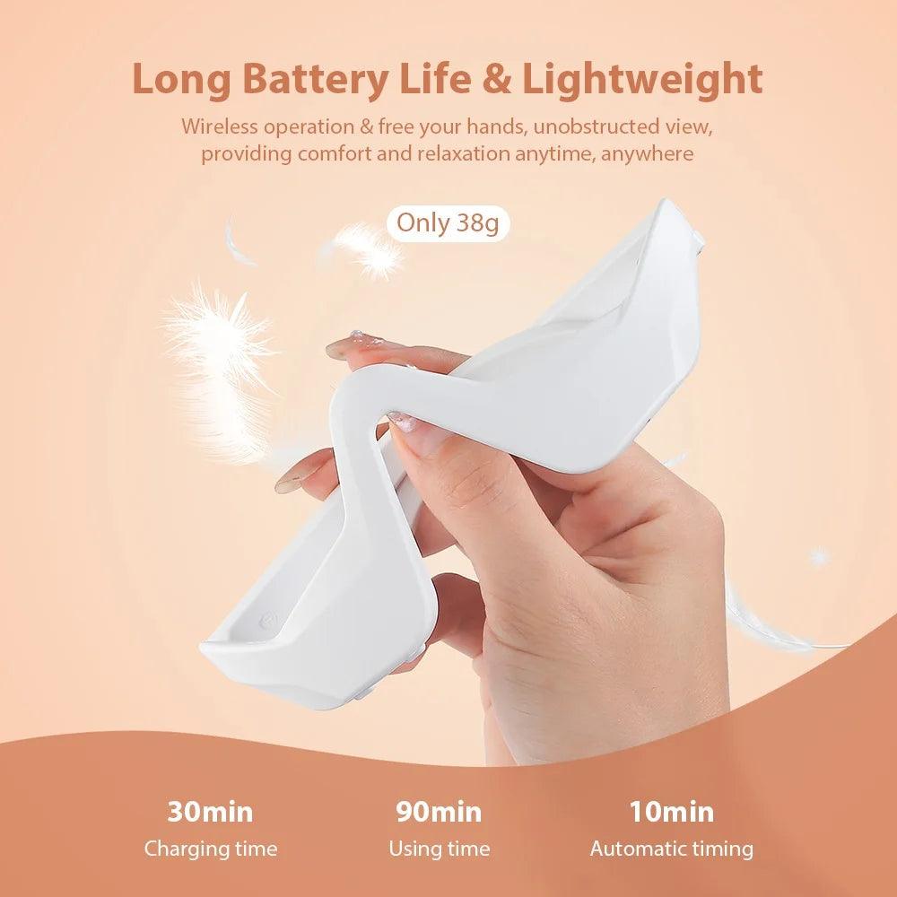 EMS Eye Massager for Dark Circles and Eye Bags – 4 Modes, Type-C