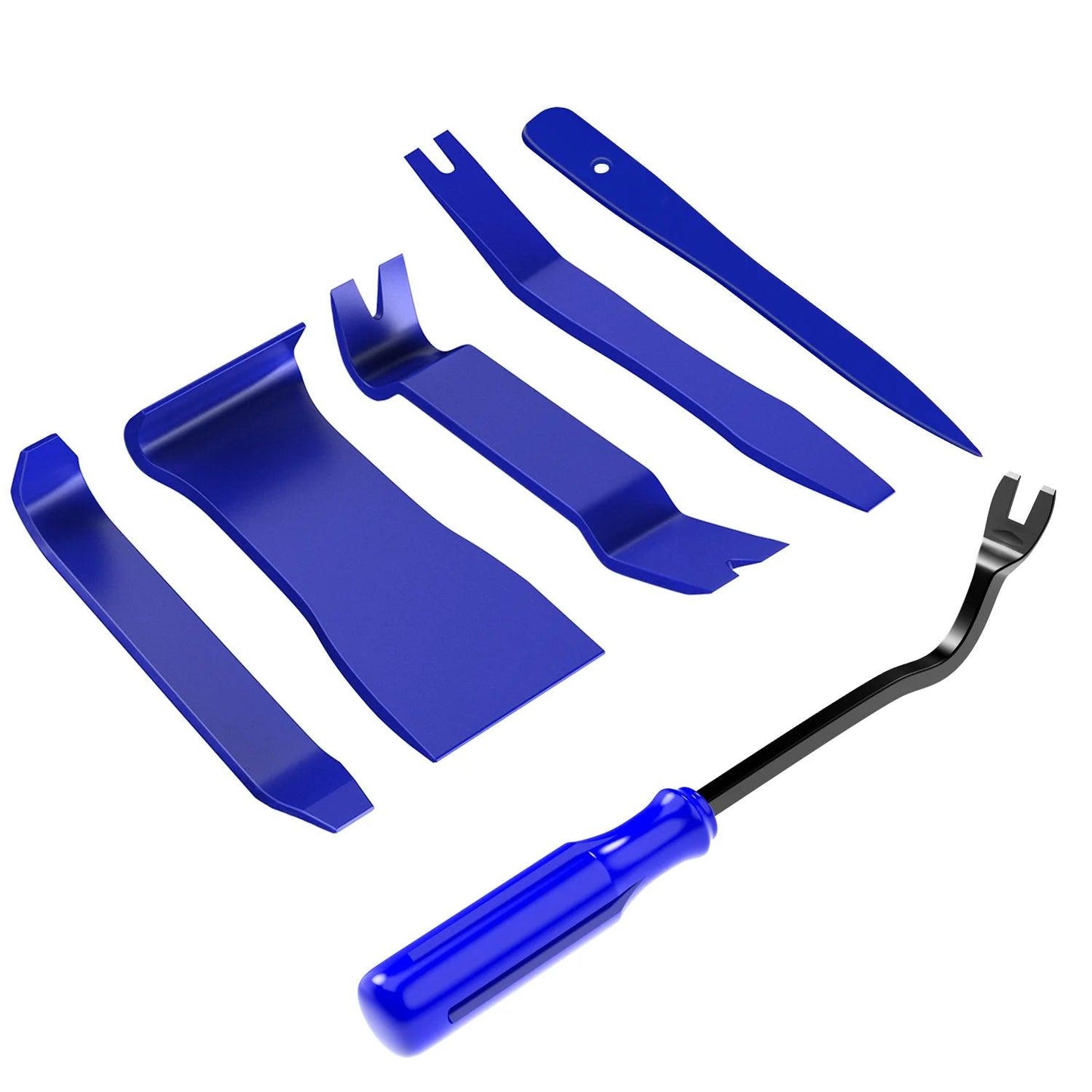 Nilight 6PCS Auto Trim Removal Tool Kit No-Scratch | Removal Tool Kit for Car Audio Dash Panel Window Molding Fastener Remover Tool Kit-Black