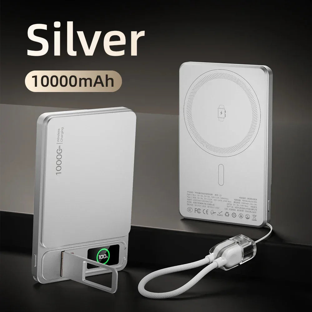 10000mAh MagSafe Slim Magnetic Wireless Power Bank 20W
