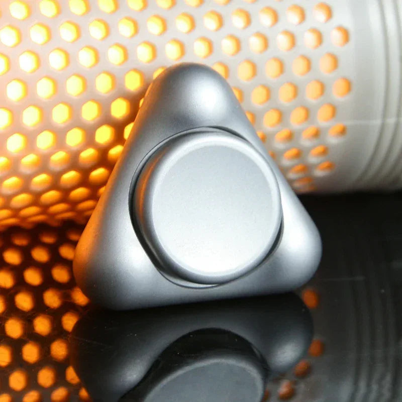 3-Point Stainless Steel Gyro Fidget Spinner for Stress Relief