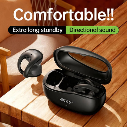Acer Ohr555 Wireless Bluetooth Earphones with Ear Clip Design, Hifi High-Definition Noise Reduction, Comfortable to Wear, Suitable for Sports, Running, Fitness, Compatible with Mobile Phones, Tablets, and Laptops