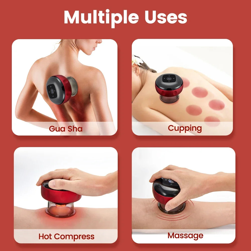 Electric Cupping & Heating Therapy Massager – Neck & Body