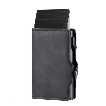 RFID Protection Credit Card Holder Carbon Fiber Id Bank Cardholder Coin Purse Minimalist Men Wallet Carteira Masculina Money Bag