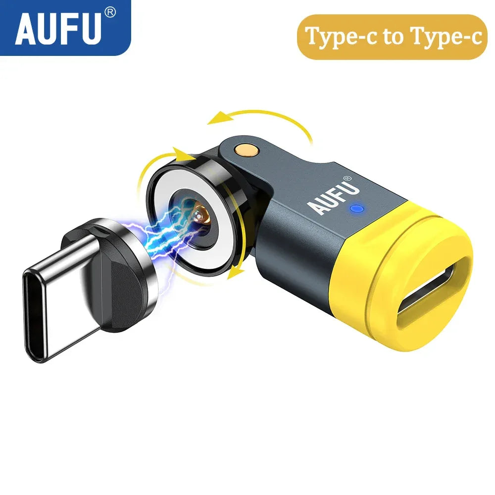 540° Magnetic USB-C Adapter Type-C Fast Charging