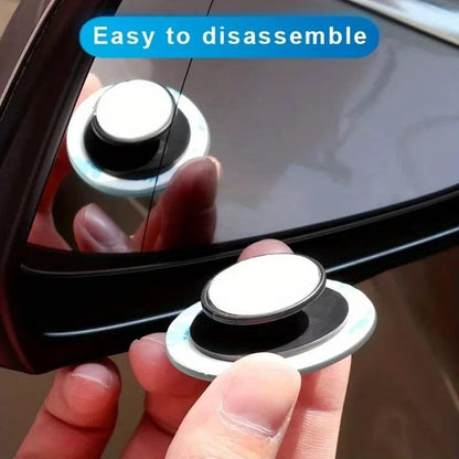 360° Adjustable Round Convex Blind Spot Mirror for Car – Pair